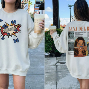 Lana Del Rey Sweatshirt, Happiness Is A Butterfly Shirt, Lana Del Rey Albums Unisex T-Shirt, Hoodie (on 2 sides), Trending Shirt