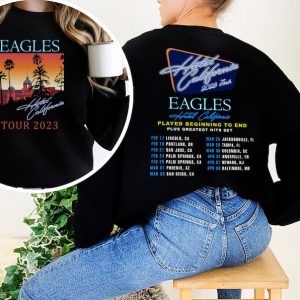 The Eagles Hotel California Tour 2023 Shirt, Eagles Concert, Music Tour Shirt, Rock Tour 2023, The Eagles Tank Top Tour Shirt