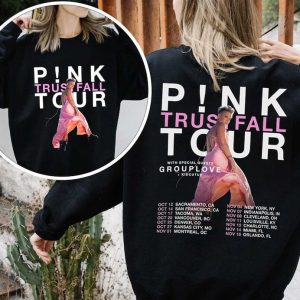 P!nk Trustfall Tour 2023 T-Shirt, P!nk Tour Sweatshirt, Trustfall Tour Shirt, Pink Tour Shirt, 2023 Tour Shirt, Anniversary Gift for Fans