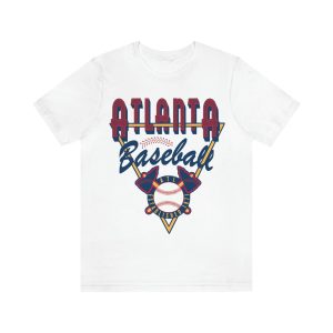 Retro Atlanta Braves Tee – Vintage Style Short Sleeve T-Shirt – MLB Baseball Gear – Vintage Men’s & Women’s Apparel