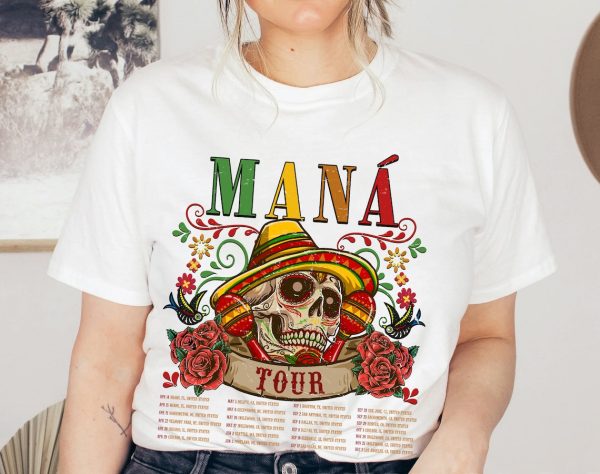 Mana Shirts, Mana Tour 2023 Tee, Mana Concert Shirt, México Lindo Y Querido Tour Shirt, Rock Mexicano Band