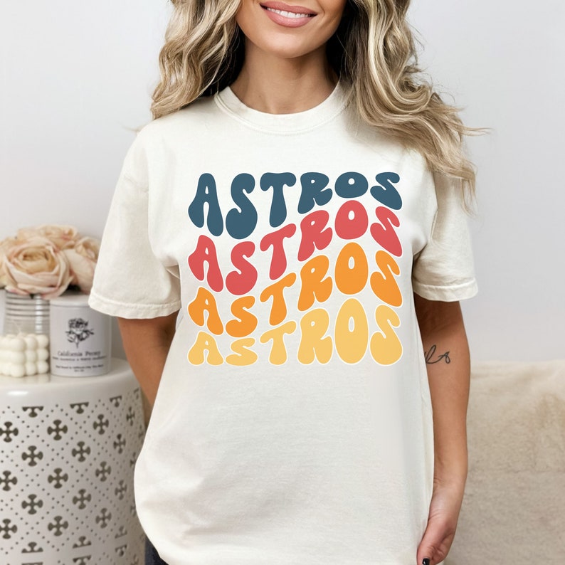 Astros Tee, Retro Astros Shirt, Womens Astros Tshirt, Houston Baseball,  Astros Championship, Cute Astros T-Shirt Astros Design – Teerioshirt