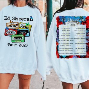 Ed Sheeran Tour Double Sided Shirt, Ed Sheeran Sweatshirt, Ed Sheeran Concert Tee, Mathematics Tour 2023, Ed Sheeran fan Gift