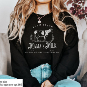 Funny Breastfeeding sweatshirt Lactation Consultant Sweater Milk Maker crewneck New Mom jumper Farm Fresh Milk sweatshirt Mothers Day Gift