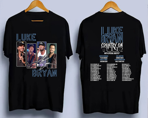 Country On Tour 2023,Luke Bryan Country On Tour 2023, Luke Bryan Music Concert Double Sides shirt, Music Tour 2023 Shirt Gift Unisex T-Shirt