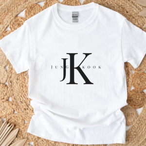 Jungkook JK T-Shirt | Jungkook Shirt | Jungkook Vintage Style Shirt | BTS Jungkook | Jeon Jungkook | Y2K Style T-Shirt | JK Shirt