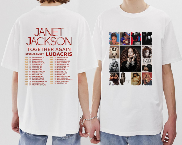 Janet Jackson Tour 2023 Unisex Shirt,Janet Jackson Together Again Tour 2023 Shirt, Janet Jackson Vintage Shirt,Janet Jackson Shirt Fan Gifts