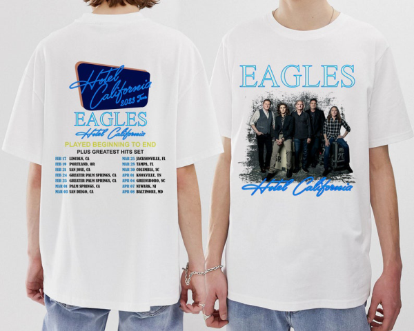 The Eagles Hotel California Tour 2023 Shirt, Eagles Concert, Music Tour Shirt, Rock Tour 2023, The Eagles Tour Shirt