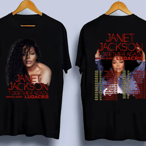 Janet Jackson 2023 Tour T Shirt, Janet Jackson Shirt, Vintage Style 90s All Over Print Graphic, Janet Shirt For Fan, Janet Tour 2023 Tee