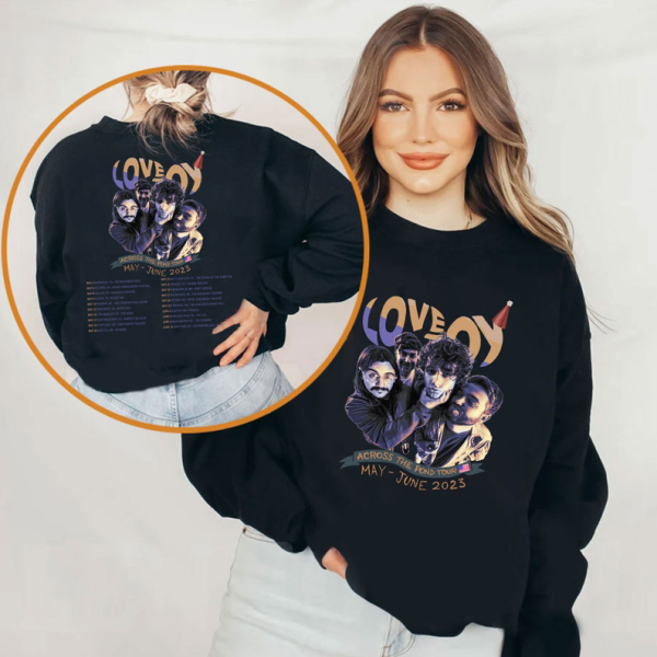 Lovejoy Concert 2023 Shirt, Across The Pond Tour 2023 Shirt, The Lazy Cat Tee, Lovejoy Tour Fan Gift, Lovejoy 2023 Tour Shirt For Fan