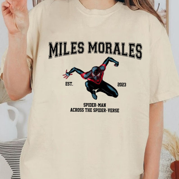 Spider-Man Across The Spider-Verse Characters shirt, Spiderman 2099 shirt, Spider-Man shirt, Miles Morales shirt, Spider Gwen shirt