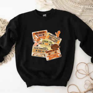 Country Music Sweatshirt, Country Music Cassettes, Funny Western Sweater, Morgan Wallen Songs, Country Concert Apparel, Cowboy Cowgirl Gift