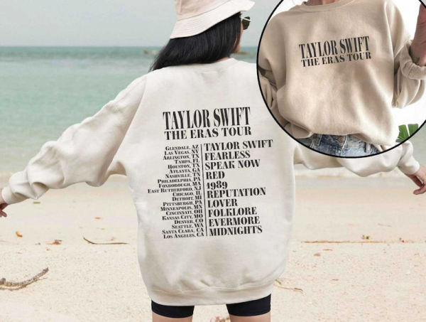 TS The Eras Tour Sweatshirt, The Eras Tour Hoodie, Swiftie Merch Blue Sweatshirt, Midnight Album, TS Tour Concert Tee, Eras Tour Merch