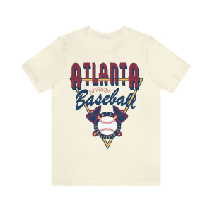 Retro Atlanta Braves Tee – Vintage Style Short Sleeve T-Shirt – MLB Baseball Gear – Vintage Men’s & Women’s Apparel