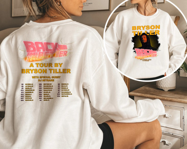 Bryson Tiller Back And Im Better tour 2023 Shirt, Aesthetic Premium Unisex Shirt ,Minimalist Style