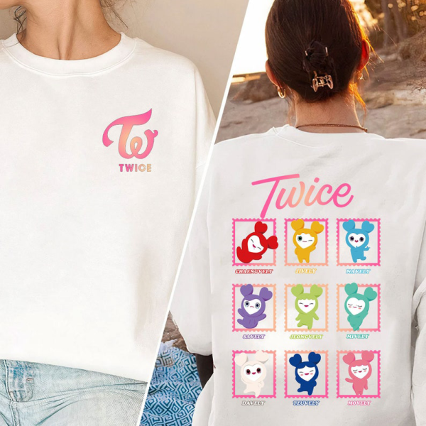 Twice Lovelys Sweatshirt, Kpop Twice Shirt, Twice Merch, Once Gifts, Twice World Tour Tshirt, Cute Twice Shirt, Twice Lovely Members