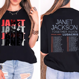 Janet Jackson Tour 2023 Both Sides Shirt, Janet Jackson Vintage Shirt, Janet Jackson Shirt Fan Gifts, Janet Jackson Merch TShirt