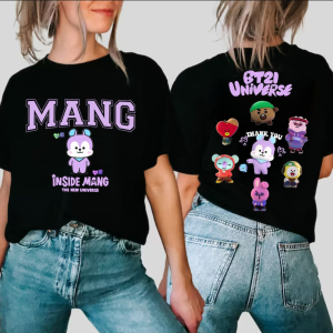 BT21 Mang T-shit, Inside Mang Shirt, Hoseok Shirt, BT21 All Characters, Cooky Koya RJ Shooky Mang Chimmy Tata Cooky Van Shirt