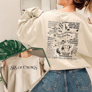 Six of Crows Shirt, No Mourners No Funerals, Shadow and Bone 2 Sweatshirt, Six of Crows Double Sided Shirt, Ketterdam Sweatshirt