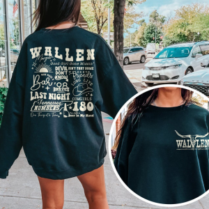 Wallen  Sweatshirt, One Thing At A Time Shirt, Wallen Western T-Shirt, Cowboy Wallen Shirt, Wallen Bullhead Shirt, Western Tour Tshirt