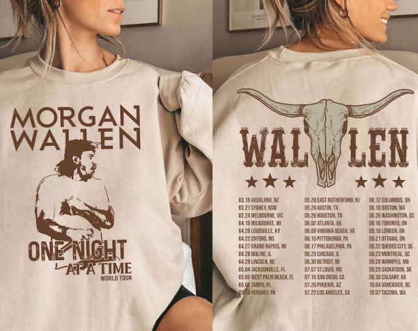 Vintage Morgan Wallen Tour 2023 Merch Sweatshirt, Morgan Wallen Tshirt, Country Music Shirt, Cowboy Music Merch, Cowboy Wallen, Gift For Fan