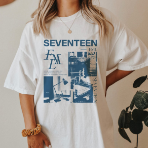 Vintage Seventeen Shirt. Seventeen Album Shirt. Seventeen Be The Sun. Seventeen Seungkwan, Hoshi, Wonwoo, Woozi, Scoups, Dino, Mingyu.