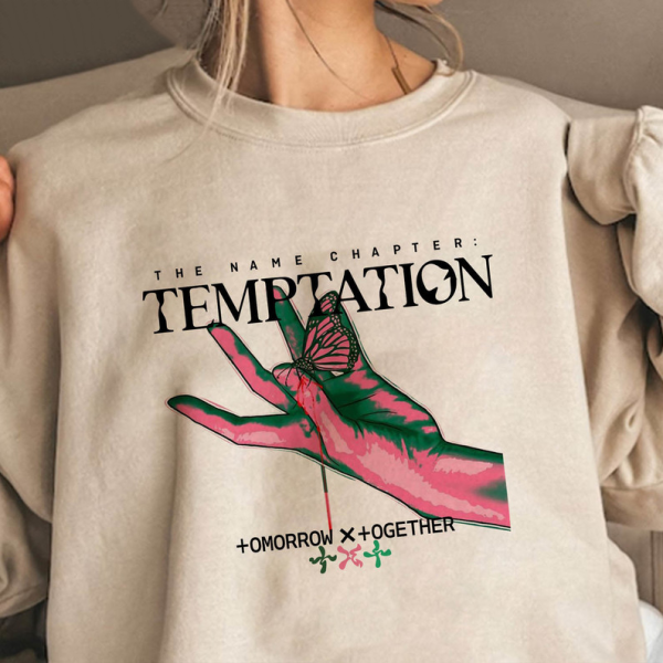 TEMPTATION All Albums Logo Sweatshirt, Txt New Album Tee, Tomorrow x Together Shirt, Kpop Fan , Kpop Shirt, Txt Merch