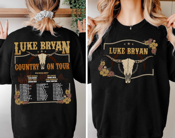 Country on Tour 2023, Music Concert Double Sides Shirt, Country on Tour Merch, Western Cowgirl Merch, Love Country Music Merch, Gift for Her