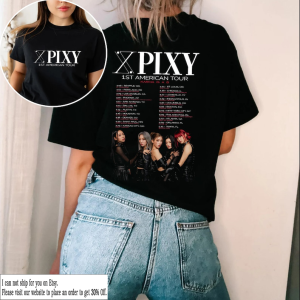 PIXY Tour 2023 T-shirt, Vintage PIXY Shirt, Kpop Vintage Shirt, Ella, Lola, Satbyeol, Dia, Sua, Dajeong Shirt, Kpop Inspired Merch Gift