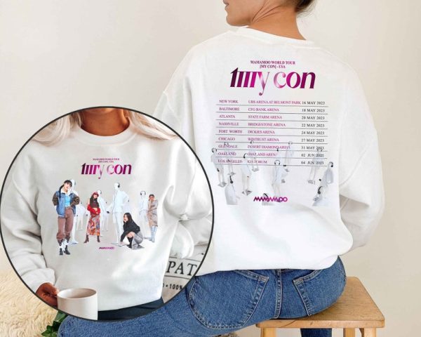 MAMAMOO 2023 MY CON Tour Shirt, Mamamoo Us Tour Shirt, Mamamoo Unisex Shirt, Solar, Moonbyul, Wheein, Hwasa, Kpop Concert Merch