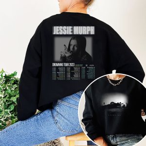 Vintage Jessie Murph Music Tour 2023 Sweatshirt, Jessie Murph Merch, Tank Top Shirt, Drowning Tour 2023, If I Died Last Night Tour Shirt