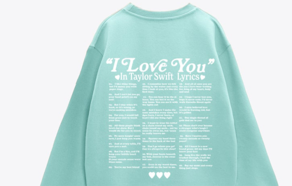 I Love You TS lyrics Crewneck Sweatshirt, TS Midnight Merch, Midnights Hoodie