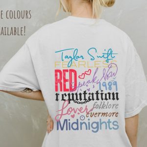 Taylor Albums T-shirt, Taylor Swift Merch, Taylor’s Version, Midnights Merch, Taylor Swift Gifts, Taylor Swift Shirt, Midnights Shirt