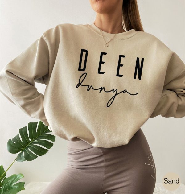 Trendy Ramadan Sweatshirt, Women’s Ramadan Shirt, Deen Over Dunya Shirt, Eid Mubarak Gifts, Happy Eid Tshirt, Muslim Gifts For Ramadan,