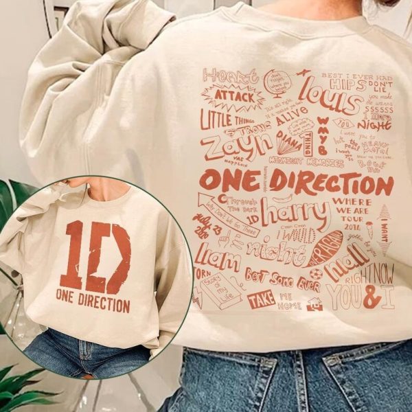 One Direction Shirt, One Direction Album, One Direction Band, One Direction Mar Trending Unisex Gifts 2 Side Sweatshirt