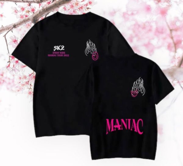 STRAY KIDS MANIAC North America Tour Unisex T-Shirt, Stray Kids Concert T-Shirt, KPop Tees, Bang Chan Felix Hyunjin Lee Know T-Shirt