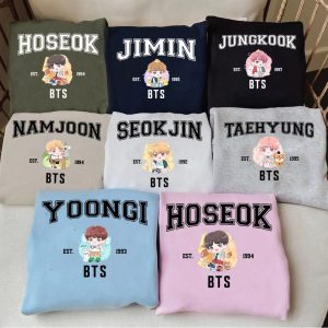 Cute B.a.n.g.t.a.n Members Chibi Shirt, Kpop Inspired Shirt, Gift for Fan