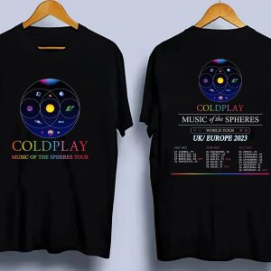 Coldplay World Tour Both Sides Shirt, Coldplay Tour 2023 Tee, Coldplay Europe Tour Shirt, Coldplaly Tour Shirt, Coldplay Fan Shirt