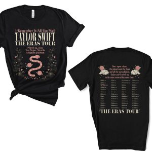 The Eras Tour T-Shirt Personalized with Date, City, Venue You Attended | Taylor Merch, Swiftie, Lyrics, Concert, Swift Fan Gift