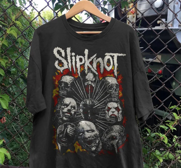 Retro 90s Slipknot Tee, Vintage Slipknot Shirt, Vintage Rock Tee, Vintage Bootleg Inspired Tee.