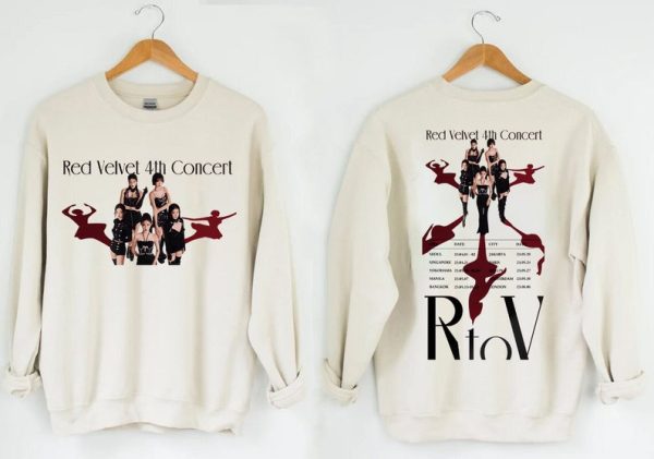 Red Velvet 4th Concert : R to V Shirt, Red Velvet 2023 World Tour Shirt, RED VELVET SHIRT, Kpop Tour Shirt Sweatshirts , Kpop Merch Shirt