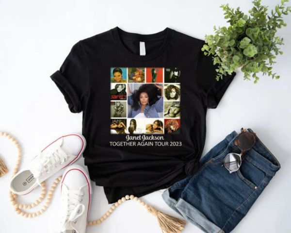 Janet Jackson Shirt, Janet Jackson TogetherAgain Tour 2023 T Shirt, Janet Jackson Merch