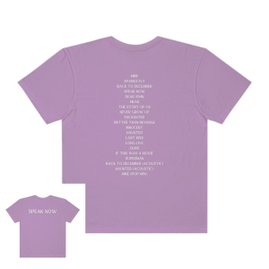 TS Taylor Swift Speak Now Album TShirt with Song Tracklist