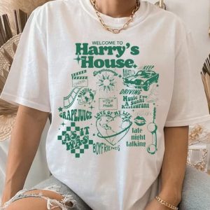 Harry’s House Track List Shirt, Harry Merch, Love On Tour, Aesthetic, Trendy Hoodie, Best Gift For Fan, Welcome to Harrys House 2023 Shirt