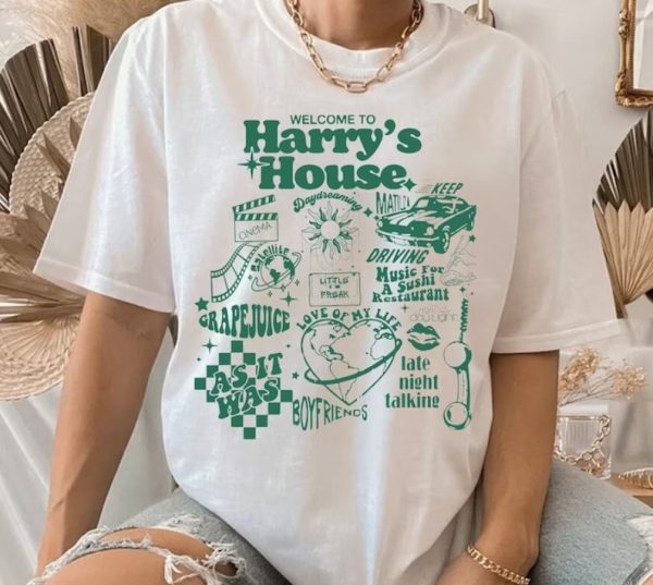 Harry’s House Track List Shirt, Harry Merch, Love On Tour, Aesthetic, Trendy Hoodie, Best Gift For Fan, Welcome to Harrys House 2023 Shirt