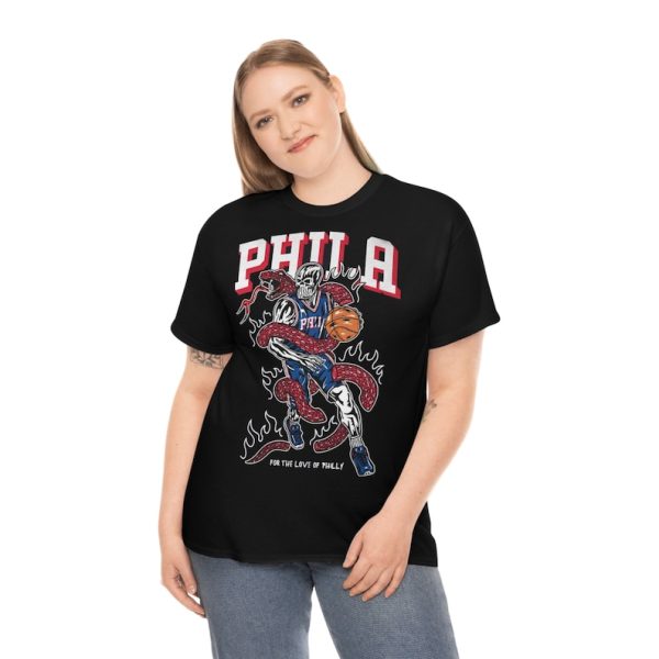 Warren Lotas ” For the love of philly ” Philadelphia 76ers T-shirt | NBA 7ers shirt, Basketball Shirt, Youth , Joel Embiid shirt – UNISEX