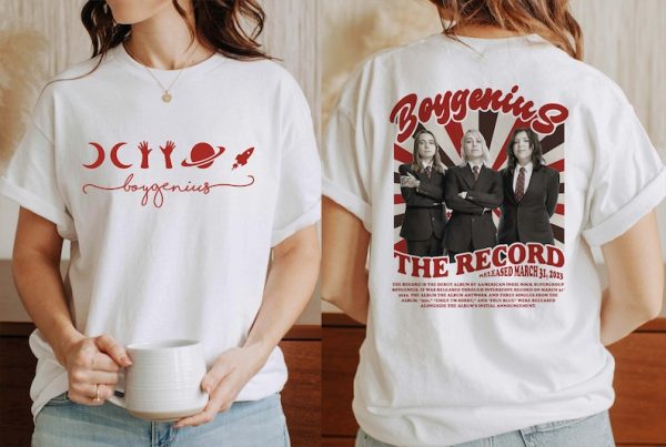 Boygenius Band Vintage Shirt, Retro Reset Tour 2023 Short Sleeve Unisex T-shirt