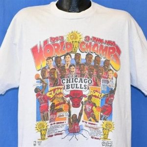 Vintage 1993 Chicago Bulls Three-peat Championship Michael Jordan Comic shirt, NBA Shirt , Chicago Bulls Shirt , Game day , Hot Sale