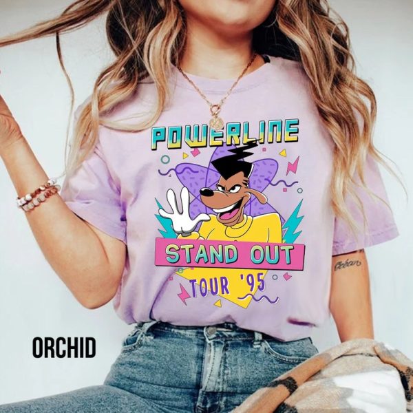 Powerline Stand Out Tour 95 Shirt, Sweater, Hoodie, Vintage Goofy Movie Powerline Shirt, Stand Out Tour Goofy Movie Shirt