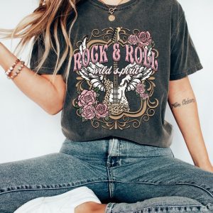 Rock n Roll Tee, Shirt Vintage Style Rock and Roll shirt, Guitar shirt, Rock & Roll t-shirt, Music lover tee, Songwriter t-shirt, Lets Rock